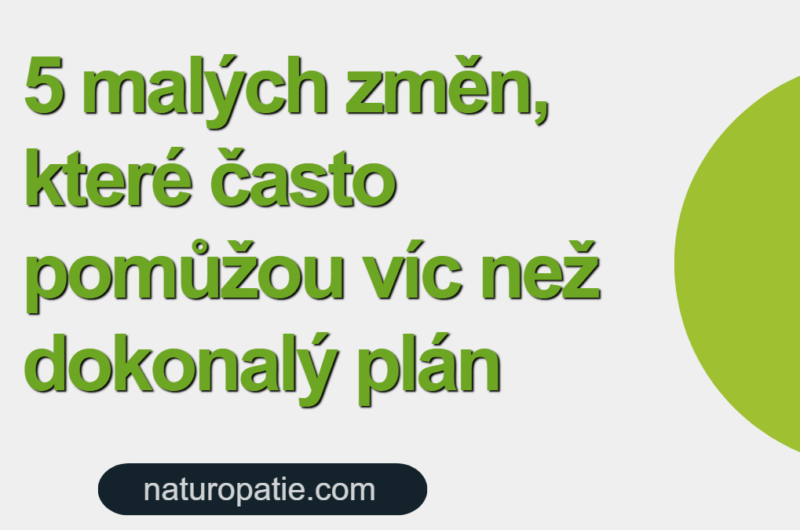 5 malých změn