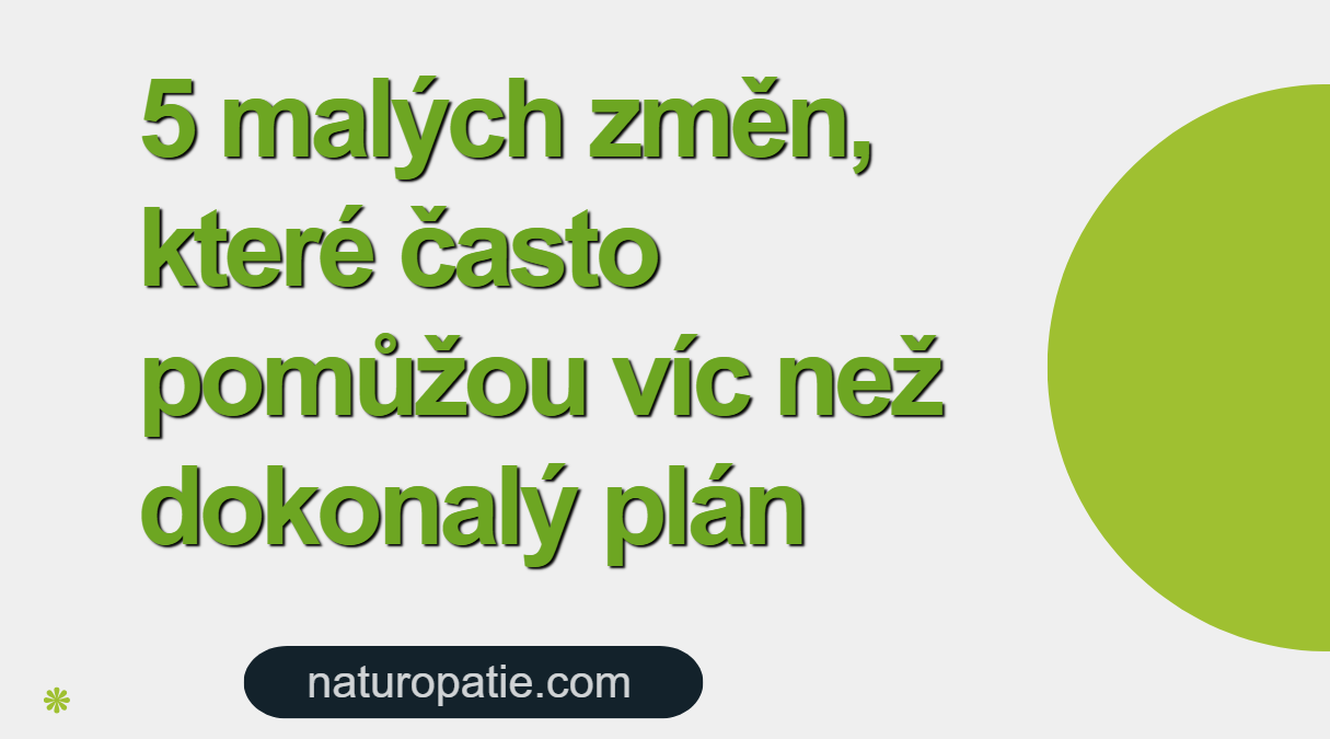 5 malých změn